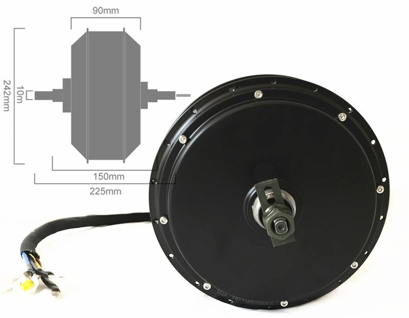NBpower QS205 50H V3 72v 5000W - 72V 5000W Hub Motor Kit recension och pris