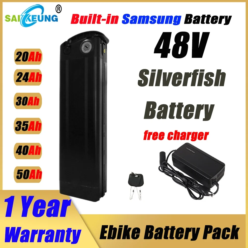 Electric Bike SilverFish 48v 2 - Ebike Battery 48V 20Ah Hailong recension och pris
