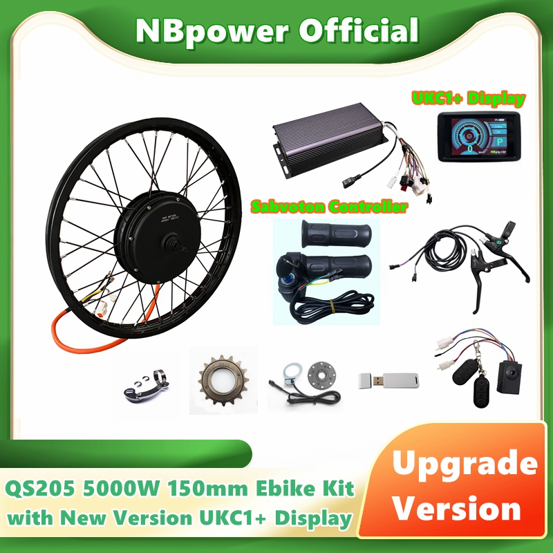 NBpower/QS205 5000W V3 150mm R - 72V 5000W Hub Motor Kit recension och pris