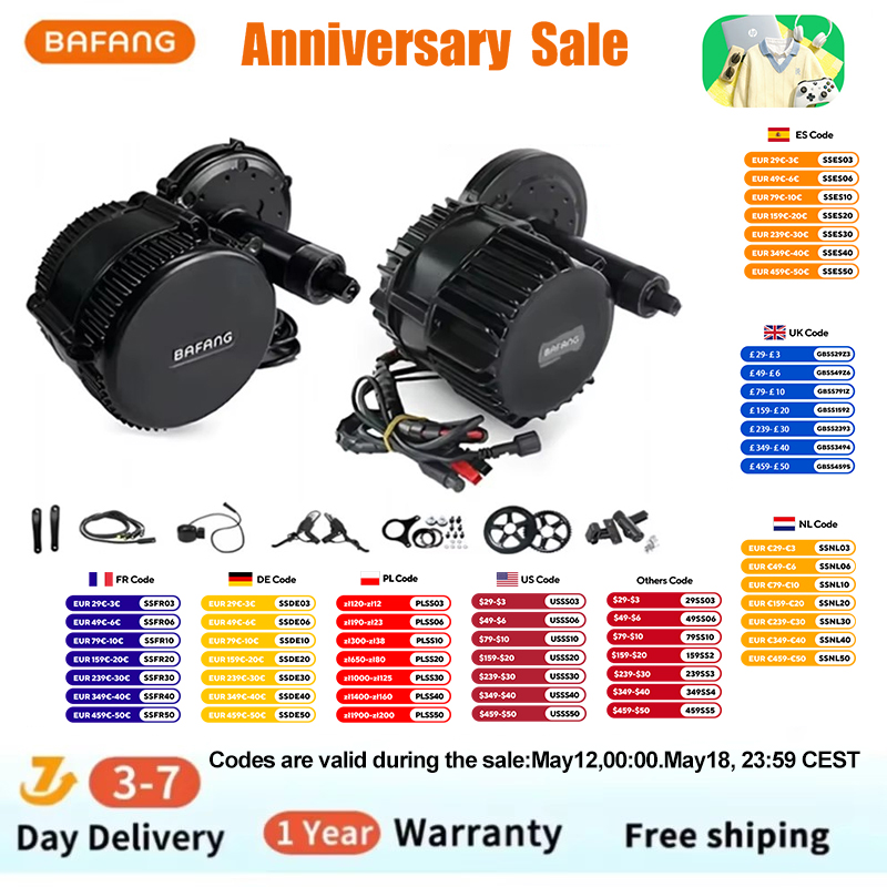 Bafang BBSHD 1000W 52V 48V 68m - Bafang Bbshd 1000W Conversion Kit recension och pris