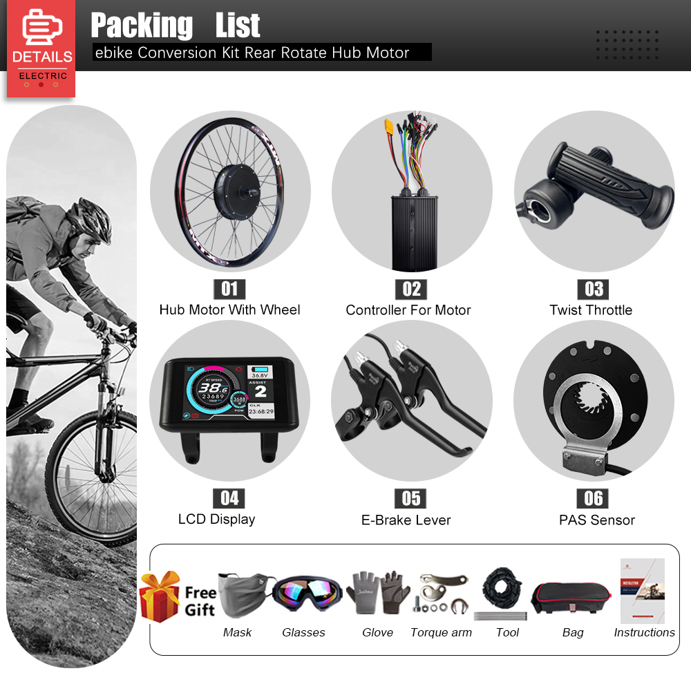 60V 3000W Electric Bike Conver - 72V 5000W Hub Motor Kit recension och pris